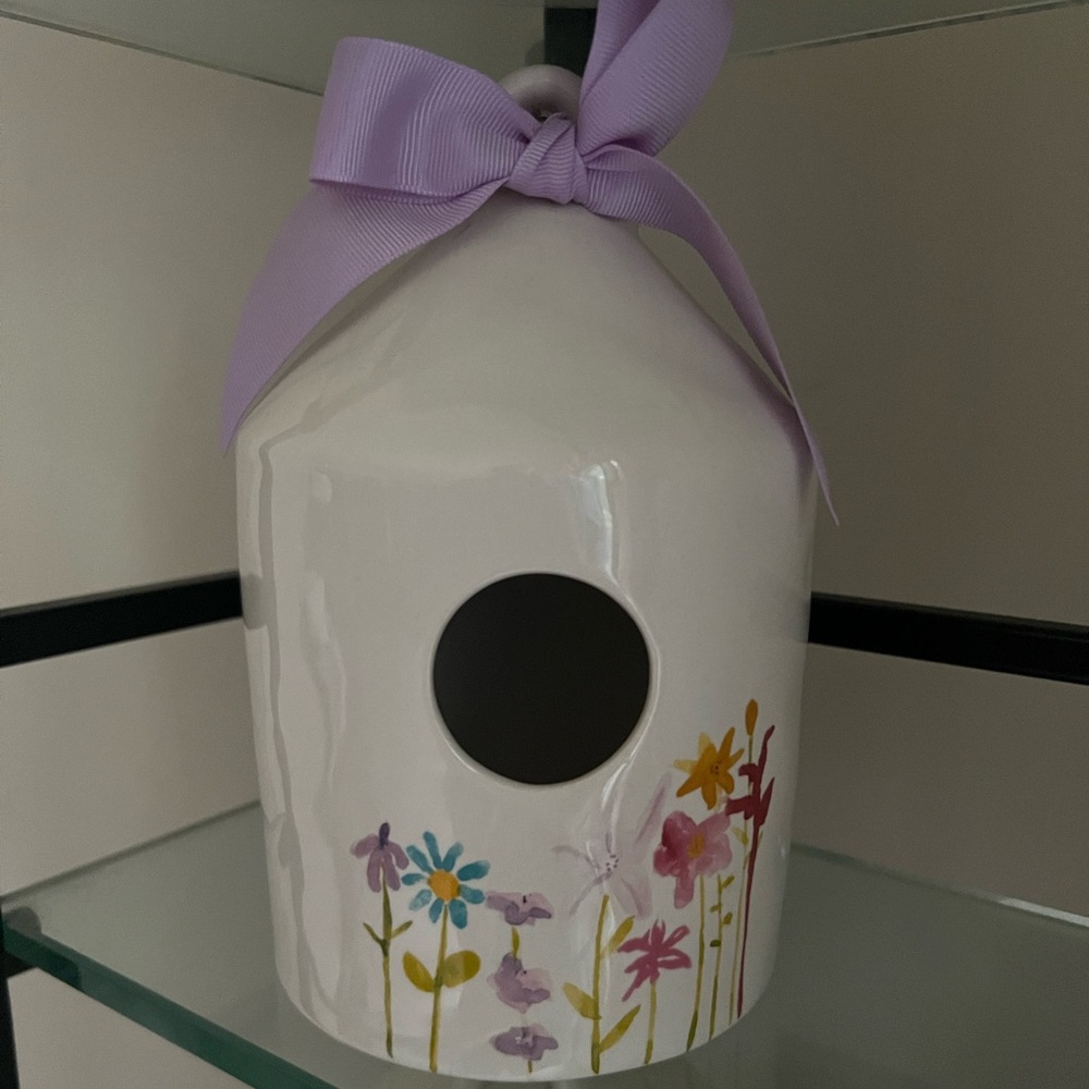 Rae Dunn Watercolor Birdhouse 🌸